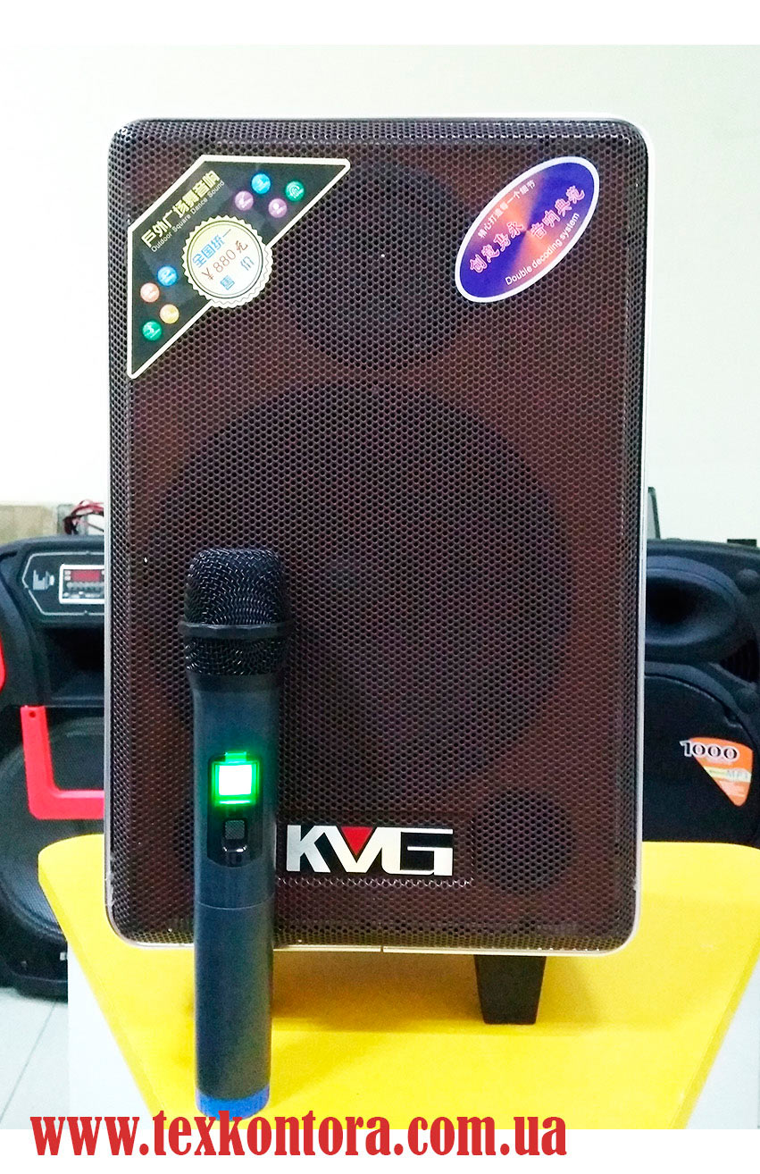 AMC Аккумуляторная акустика караоке + радиомикрофон 80-17. Bluetooth