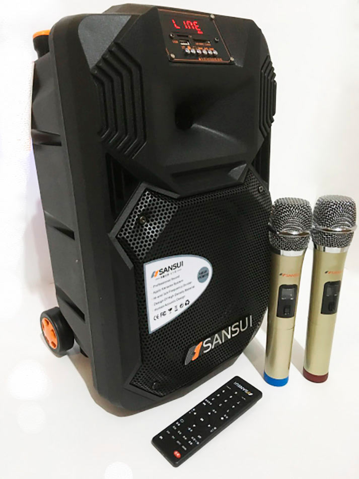Sansui Акустическая система автономная Sansui SS1-08 аккумуляторная акустика 2 микрофона art.565393