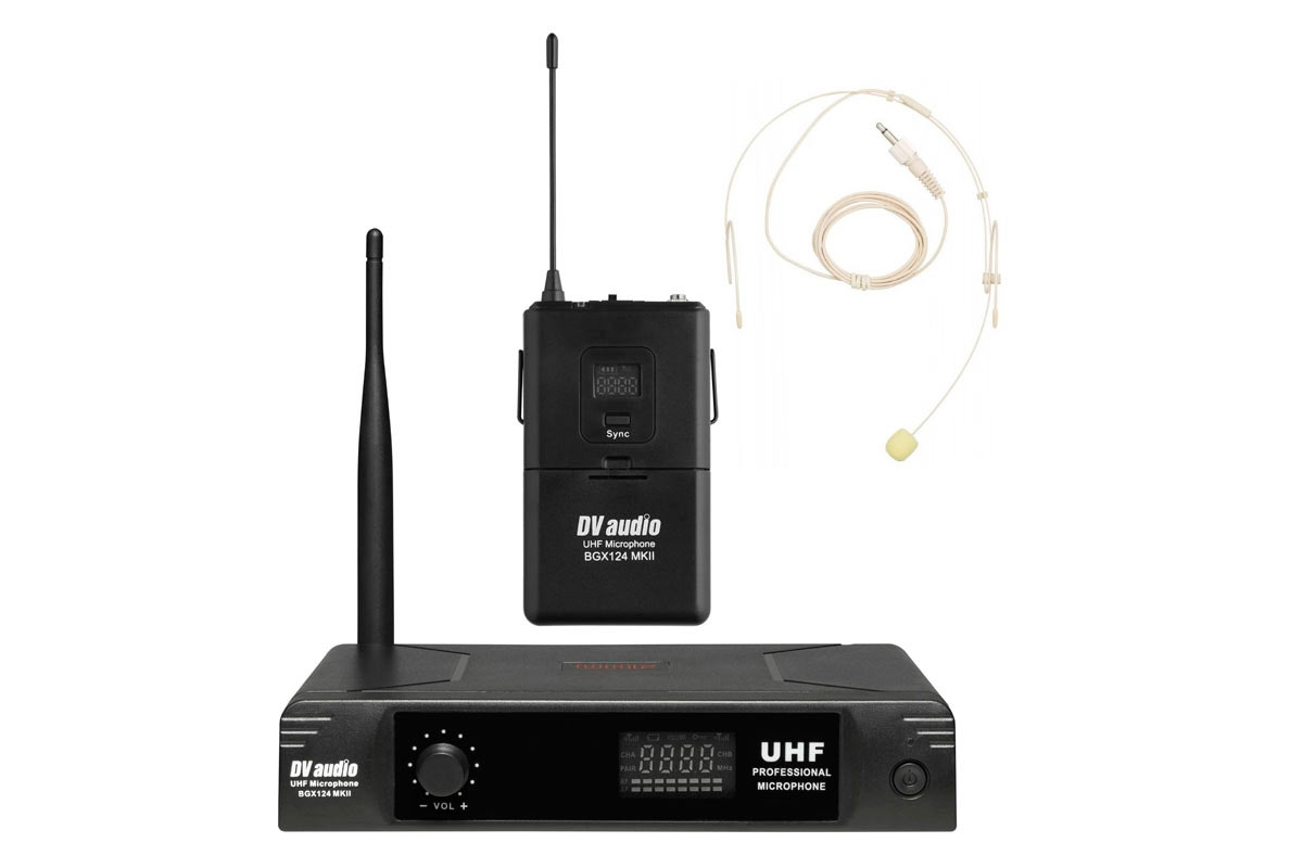 DV Audio Радиосистема BGX124-MK2 головной радиомикрофон UHF