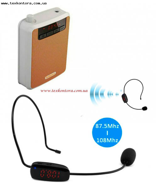 Rolton Поясной мегафон для экскурсоводов беспроводной микрофон Rolton K-300
