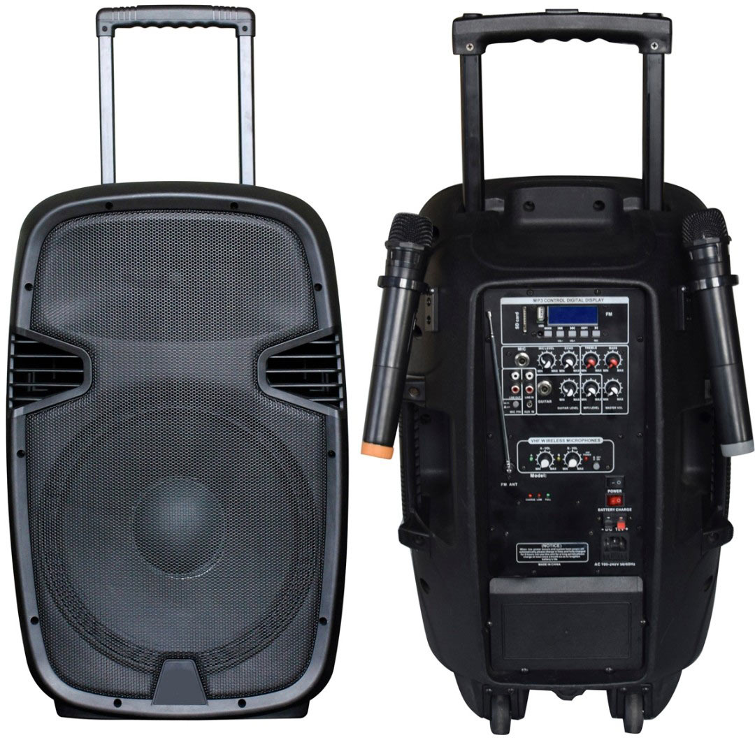 BIG Колонка акустическая аккумулятор JB12RECHARG350+MP3/FM/Bluetooth+DC-DC INVERTOR