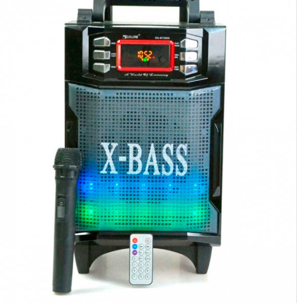 Golon Акустика с радиомикрофоном RX2900 Bluetooth аккумулятор