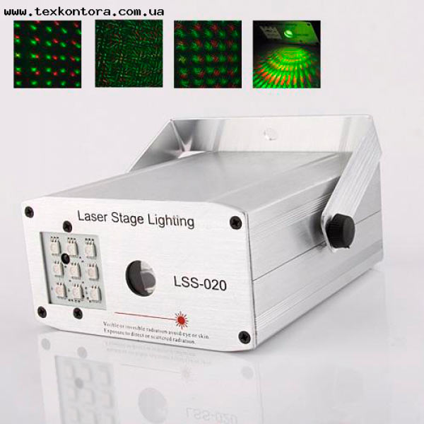 Euroline Лазерный проэктор LSS-020 + RGB подсветка
