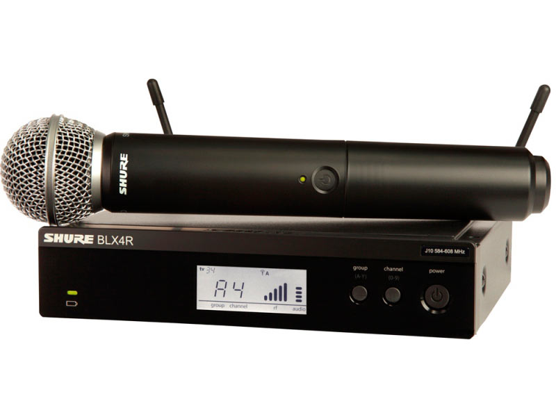 SHURE Радиосистема BLX24RESM58 с ручным микрофоном