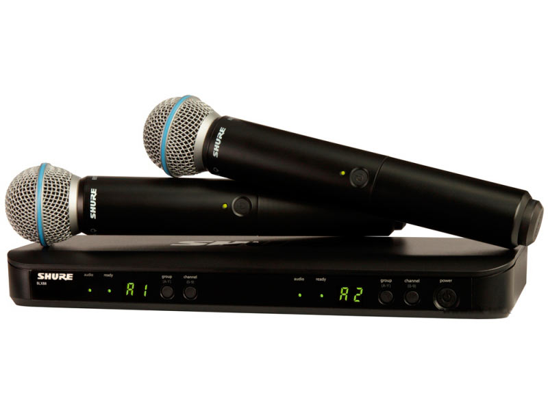SHURE Радіосистема BLX288E/B58-Q25 з 2 ручними мікрофонами