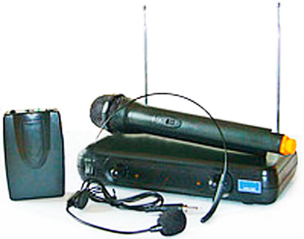 UKC Микрофонная радиосистема 500 ручной, головной