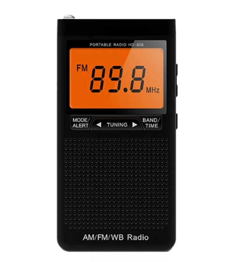 Euroline Радіоприймач FM / AM / WB mod.838WB, цифрове сканування