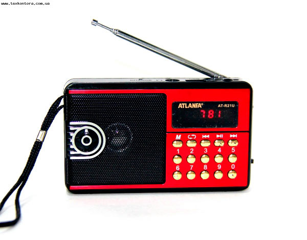 Atlanfa Портативный радиоприемник USB AT-R21U