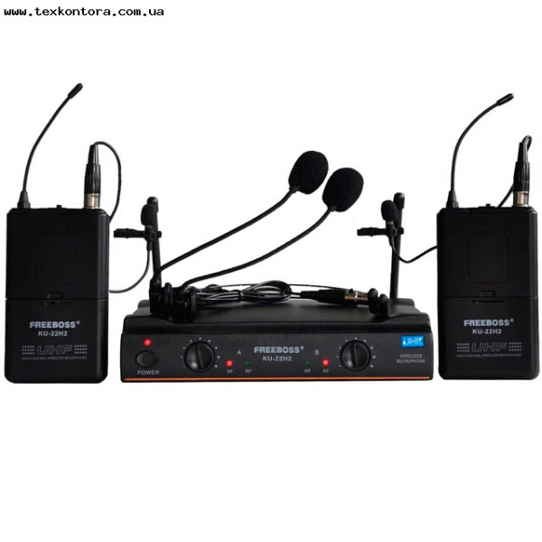 UKC Радиосистема KU-22H2 головной и петлички радиомикрофоны UHF по 2шт