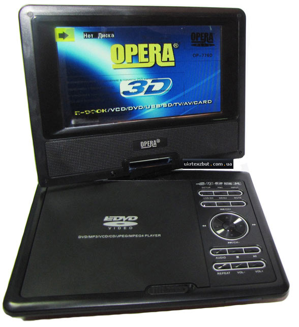 Opera DVD tv портативный OP776D
