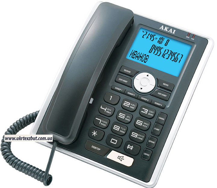 AKAI Телефон домашний с определителем номера AT-A15MS