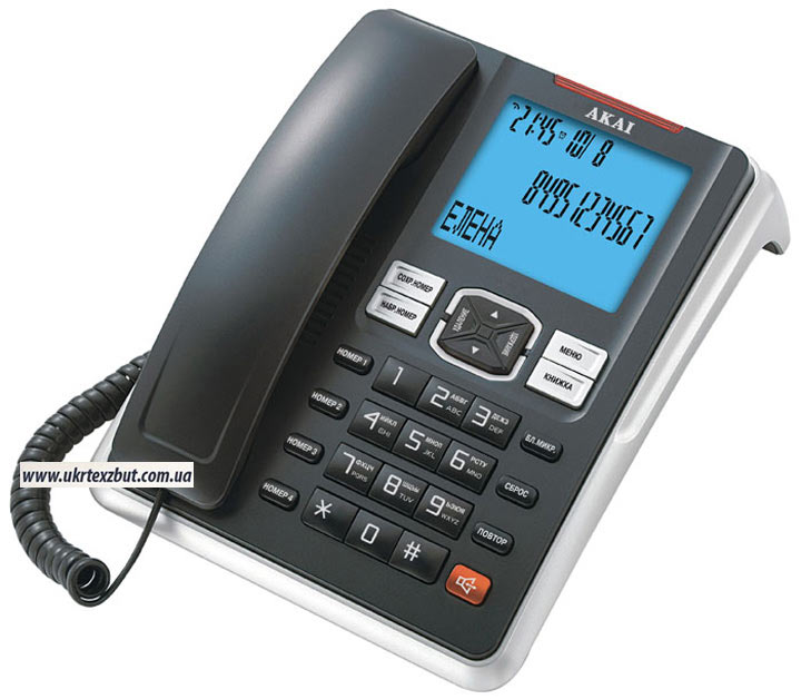 AKAI Телефон домашний с определителем номера AT-A19BS