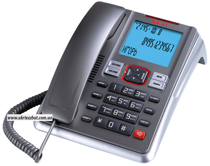 AKAI Телефон домашний с определителем номера AT-A19TS