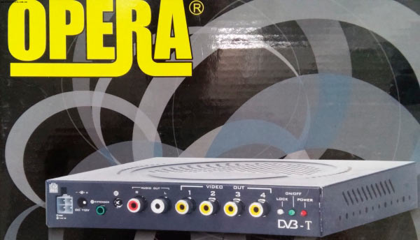 Opera Тюнер DVBT T2 ТВ + 12V автомобильный