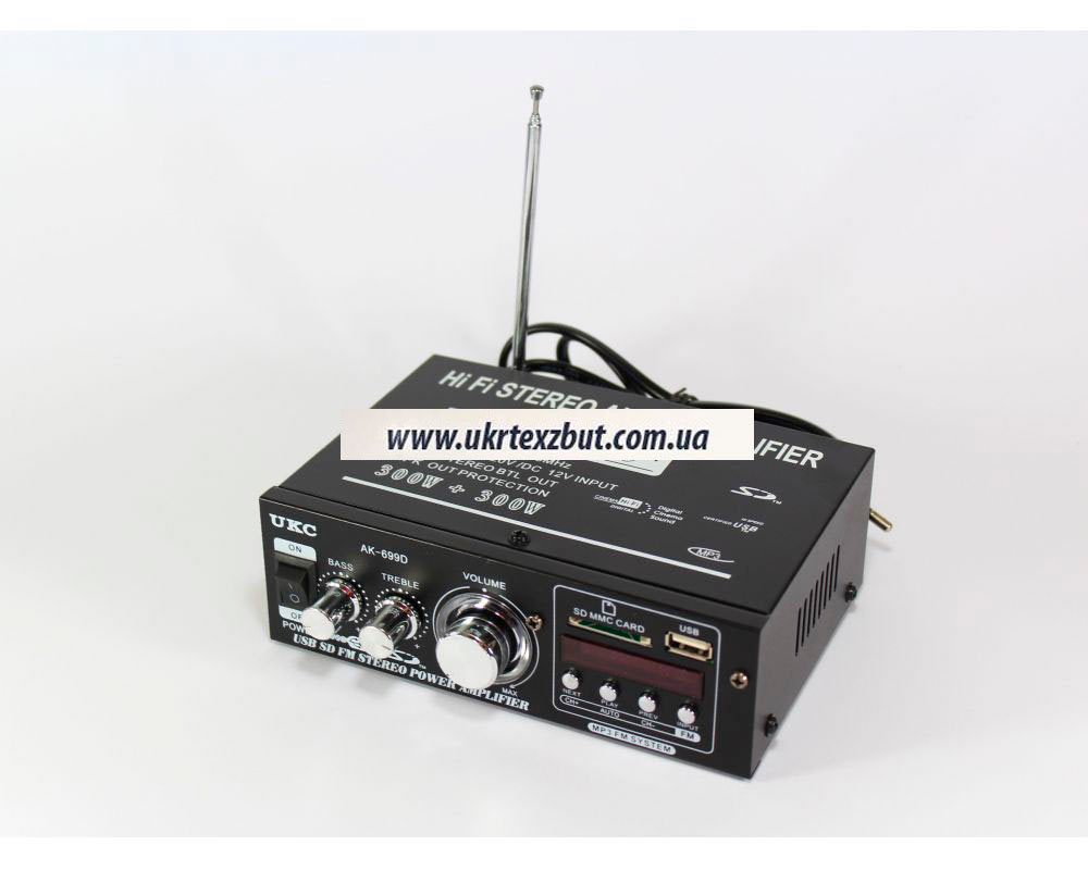 AMC Мікшерний пульт з підсилювачем AMP699  USB FM