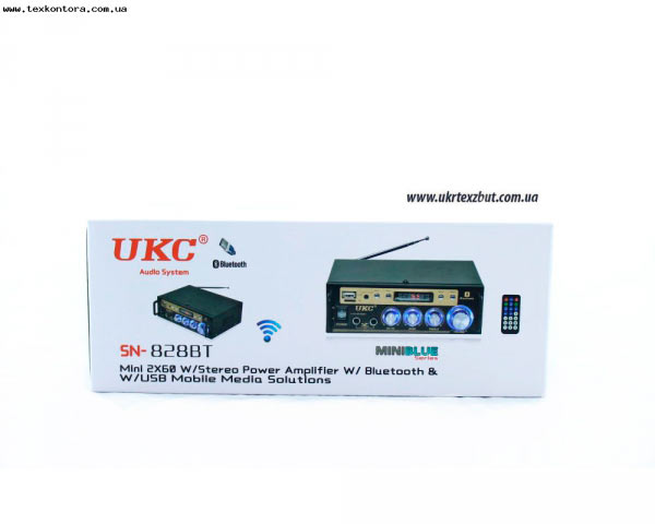 UKC Усилитель мощности - микшер, какраоке AV828BT Bluetooth